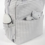 Mochila maternal I Love Vichy Gris - Imagen 6